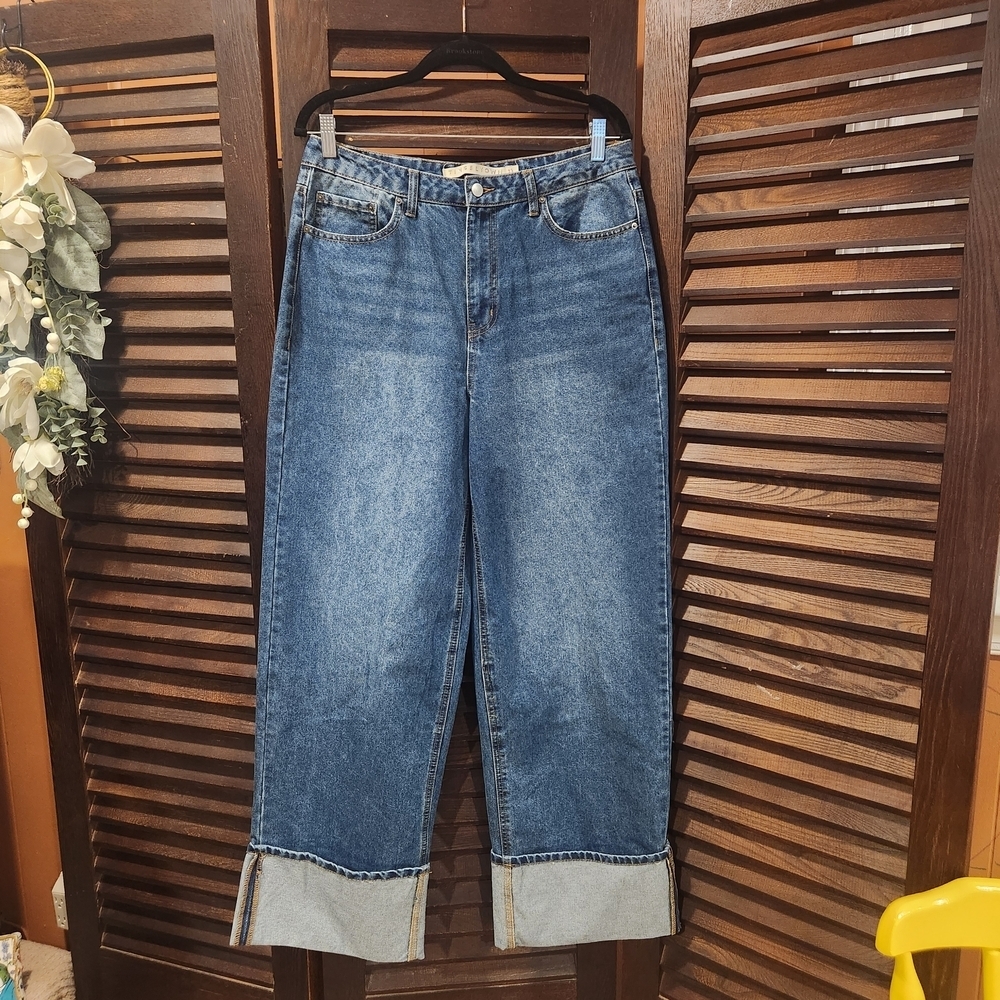 Tinseltown Dark Blue Flare Jeans